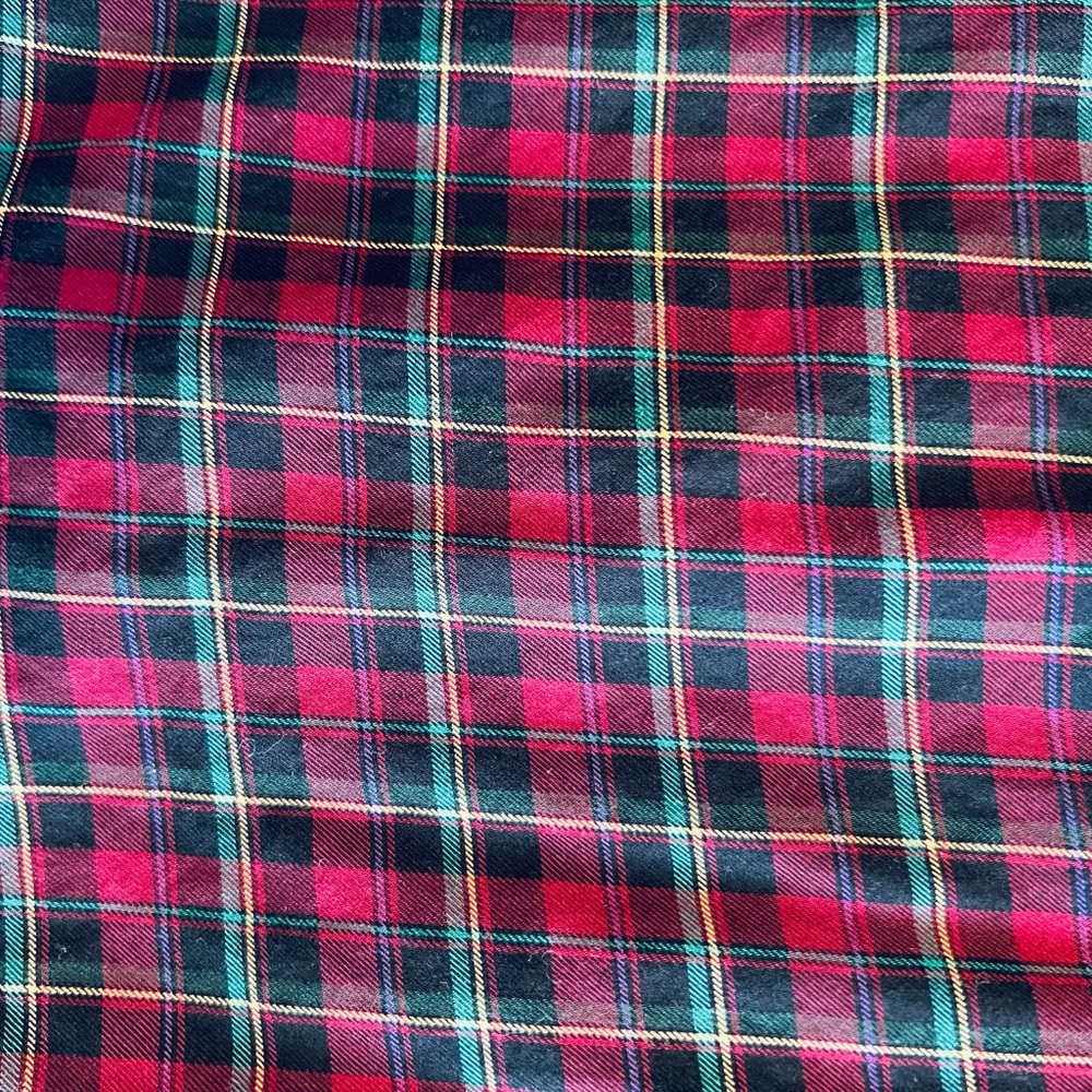 Vintage Ralph Lauren Red & Green Plaid Button Down Long sleeve Shirt size Large - Picture 7 of 10